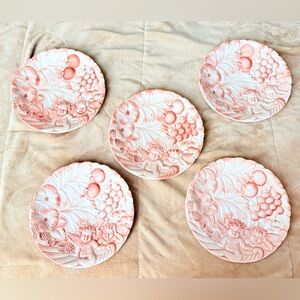 Horchow Cherub 3D Pink Plates 8 Inches Made In Italy 5 available